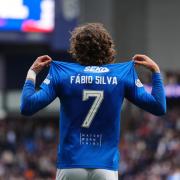 Fabio Silva points to the back of his shirt