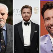 Left to right: Brian Cox, Jack Lowden and David Tennant are all up for awards at tonight's Baftas