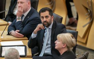 First Minister Humza Yousaf during a debate on a motion of no confidence in the Scottish Government