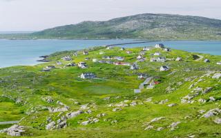 Erisksay island located at the southern tip of South Uist in the Outer Hebrides