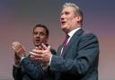 Anas Sarwar pictured with Keir Starmer in Glasgow