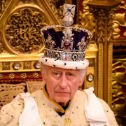 King Charles III delivers a speech during the State Opening of Parliament in the House of Lords at the Palace of Westminster in London