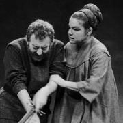 Alec Guinness (left) as the titular character in William Shakespeare's Macbeth