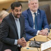 First Minister Humza Yousaf during a debate on a motion of no confidence in the Scottish Government