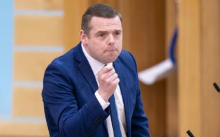 Douglas Ross pictured in the Scottish Parliament