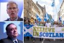 Kenny MacAskill (top left) and Alex Salmond have accepted invites to speak at Yes rallies