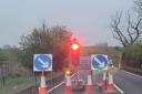 The temporary lights at Risk Brae on the A737 are set to be removed ahead of schedule