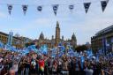 Yes supporters gather in George Square