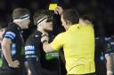Glasgow Warriors' George Turner has been punished for his shoulder charge during the first game against Montpellier