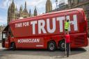 The famous Leave campaign bus was taken over by Greenpeace