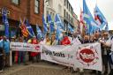 English Scots for Yes have had a very visible presence at recent marches