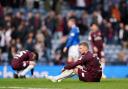 Dejection for Hearts at the end of their semi-final defeat to Rangers