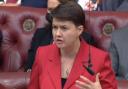 Ruth Davidson gave her maiden speech in the House of Lords on Friday October 22.