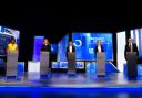 From left: Kemi Badenoch, Penny Mordaunt, Rishi Sunak, Liz Truss and Tom Tugendhat at Here East studios in Stratford, east London, before the live television debate for the candidates for leadership of the Conservative Party, hosted by Channel 4