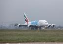 The Emirates Airbus A380 is making its way to Scotland