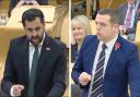 Humza Yousaf said Douglas Ross should be 'ashamed' of his past support for Boris Johnson
