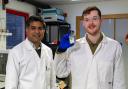 Dr Sudhagar Pitchaimuthu and phD student Michael Walsh who are part of a team