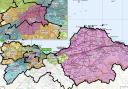 Detail from a Boundaries Scotland map showing proposed changes to constituencies in the Edinburgh area