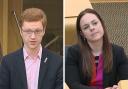 Scottish Green MSP Ross Greer and Deputy First Minister Kate Forbes