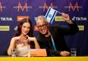 Israel's entry Eden Golan at a Eurovision press conference