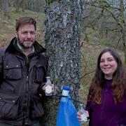 Rob and Gabrielle Clamp are urging Scots to drink birch water instead of tap water