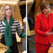 Greens co-leader Lorna Slater (left) and Scottish First Minister Nicola Sturgeon