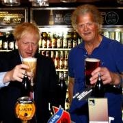 Brexiteer Tim Martin with Boris Johnson