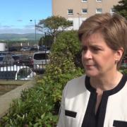 The First Minister made the comments during a visit to a social housing project in Glasgow