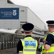Flights were suspended for a short period of time at Glasgow Airport