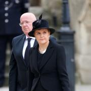 First Minister of Scotland Nicola Sturgeon and husband Peter Murrell arrive for the State Funeral of Queen Elizabeth