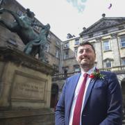 Edinburgh council leader Cammy Day pictured outside City Chambers (Image: NQ)