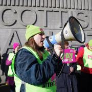 Teachers on strike in Glasgow earlier this year