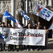 Radical Independence Campaign members outside the UK Supreme Court last year