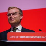 New Scottish Labour MP Michael Shanks pictured speaking at the party's annual conference in Liverpool earlier this month