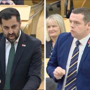 Humza Yousaf said Douglas Ross should be 'ashamed' of his past support for Boris Johnson