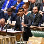 Prime Minister Rishi Sunak speaks during PMQs at the House of Commons