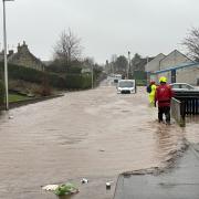 Cupar experienced severe flooding as a result of Storm Gerrit