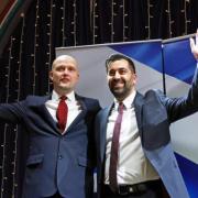 SNP Westminster leader Stephen Flynn (left) and First Minister Humza Yousaf