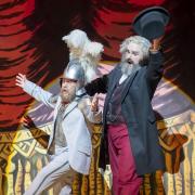Alasdair Elliott as Friedrich Engels and Roland Wood as Karl Marx in Scottish Opera's production of Marx in London!. Image: James Glossop