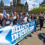 Believe in Scotland march in Glasgow