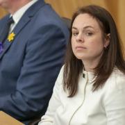 Former finance secretary Kate Forbes photographed in the Holyrood chamber