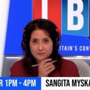 Sangita Myska has not hosted her weekend phone-in show since April 14