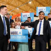 Lord Houchen, left, did not acknowledge either Sunak or the Tories in his victory speech