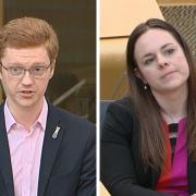 Scottish Green MSP Ross Greer and Deputy First Minister Kate Forbes