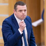 Douglas Ross pictured in the Scottish Parliament