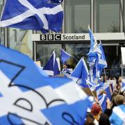 Independence supporters marched on BBC Scotland's headquarters in the wake of the 2014 referendum over its perceived bias against Yes