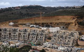 The Israeli settlement of Givat Zeev, near the Palestinian city of Ramallah in the occupied West Bank