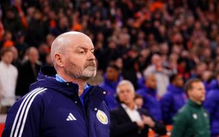 Scotland manager Steve Clarke during the friendly against Northern Ireland at Hampden last month