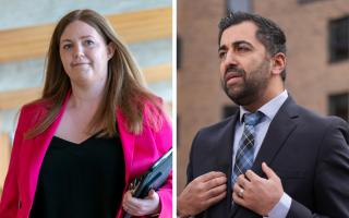 Scottish Green MSP Gillian Mackay and First Minister Humza Yousaf