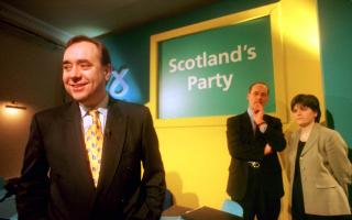 Alex Salmond pictured with John Swinney and Nicola Sturgeon in 1999